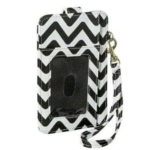 Credit Card Wallet with Removable Wristlet Strap